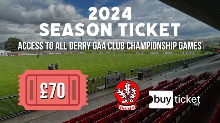 2024 Derry Club Championship Season Ticket